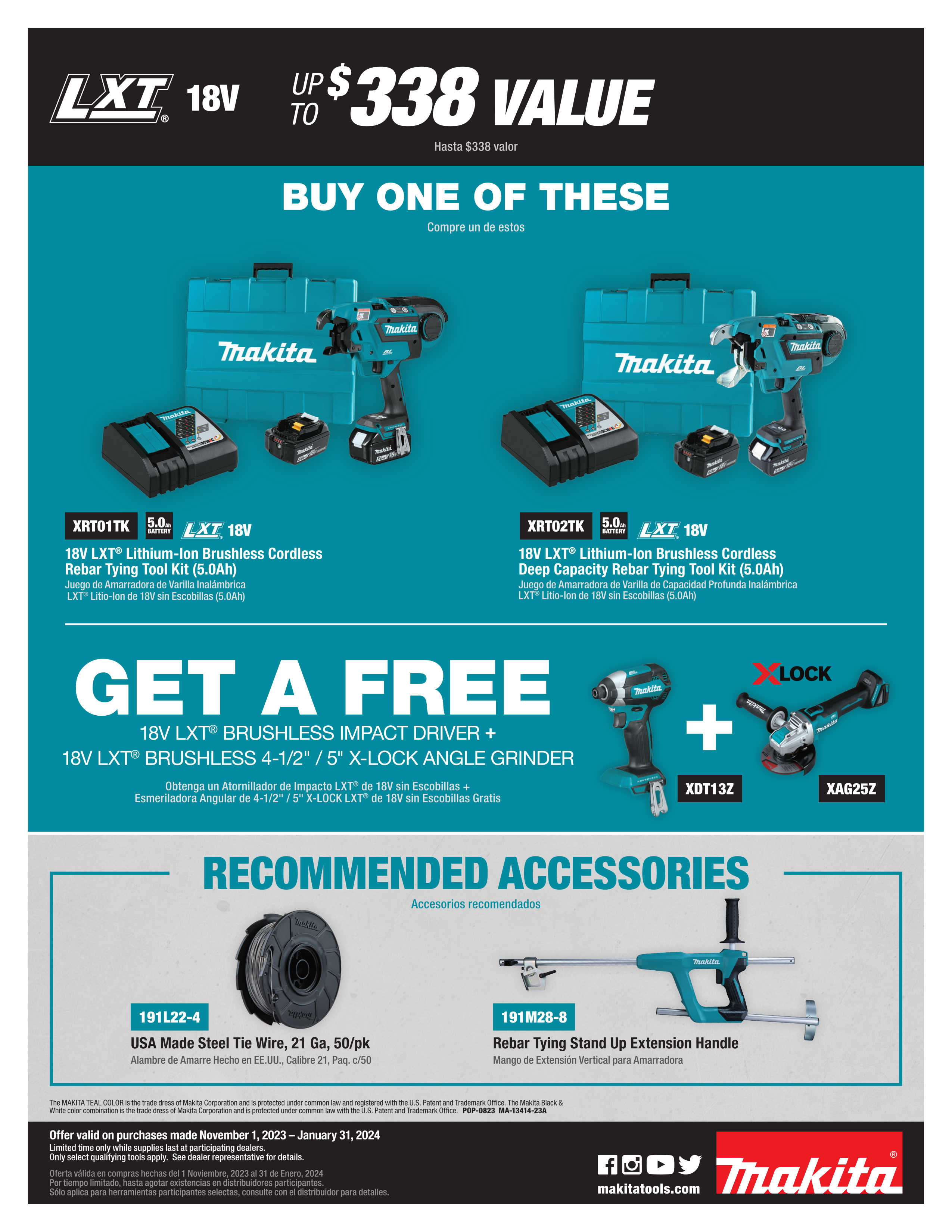 Makita free tool online promotion